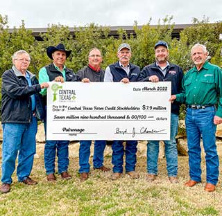 Central Texas Farm Credit Returns $7.9 Million to Customers